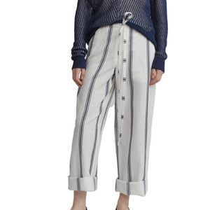 Rag & Bone Oasis wide-leg cotton and linen-blend trousers